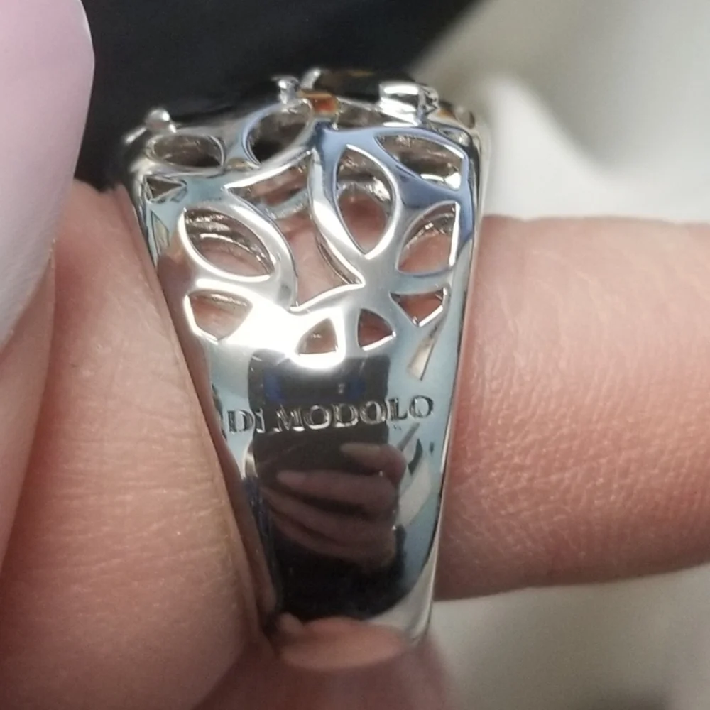 Di Modolo Sterling Silver Black Onyx Ring
